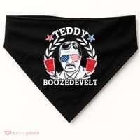 Teddy Boozedevelt USA Beer Party USA-Made Doggie Bandana thumb 0