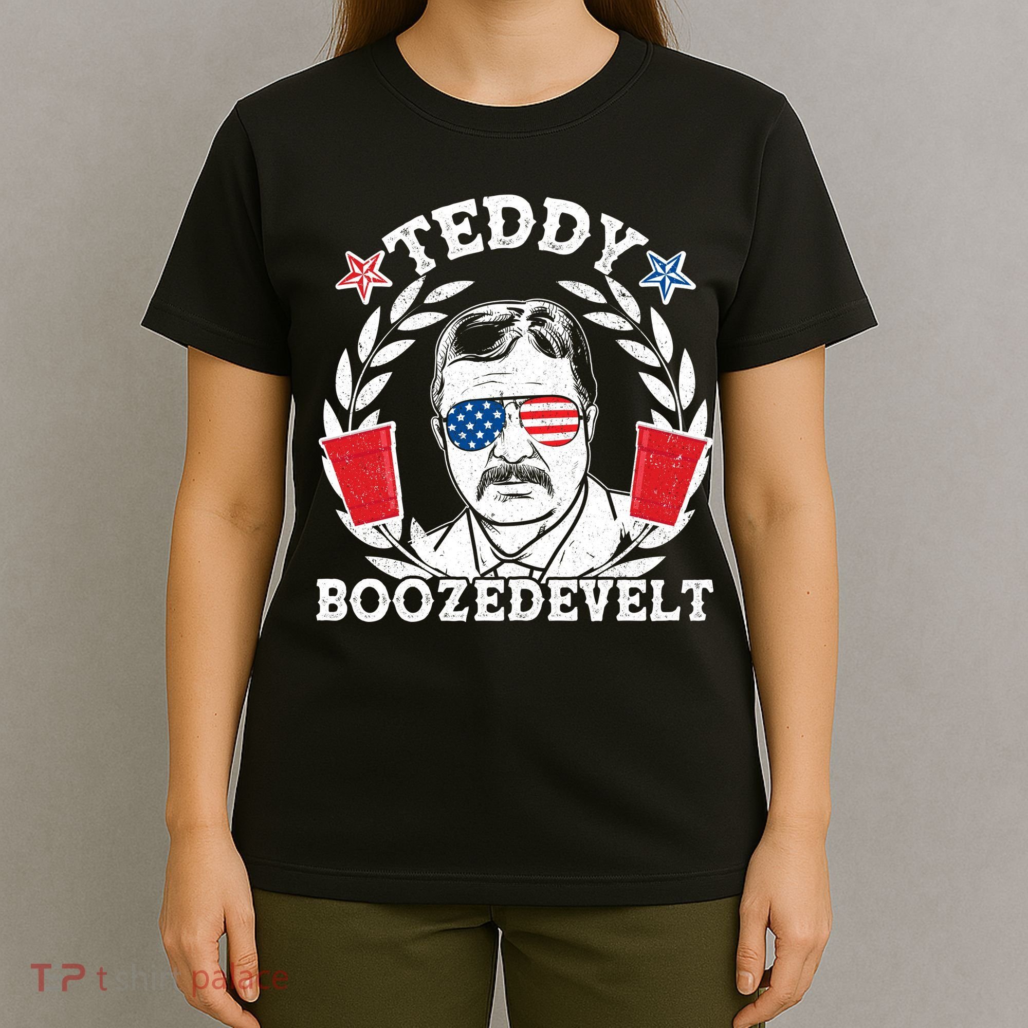 Teddy Boozedevelt USA Beer Party T-Shirt
