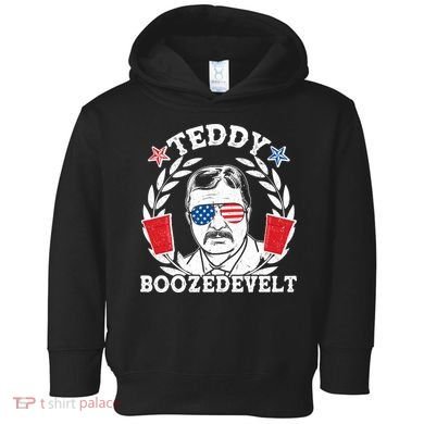 Teddy Boozedevelt USA Beer Party Toddler Hoodie