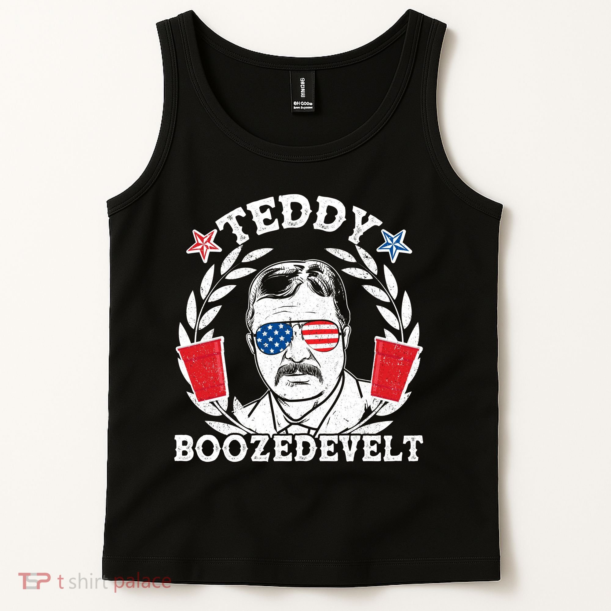 Teddy Boozedevelt USA Beer Party Tank Top