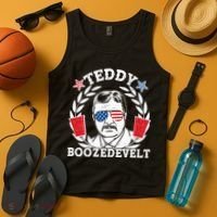 Teddy Boozedevelt USA Beer Party Tank Top thumb 4