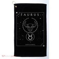 Taurus Earth Elet Zodiac Cute Gift Golf Towel thumb 0