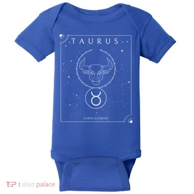 Taurus Earth Elet Zodiac Cute Gift Baby Bodysuit