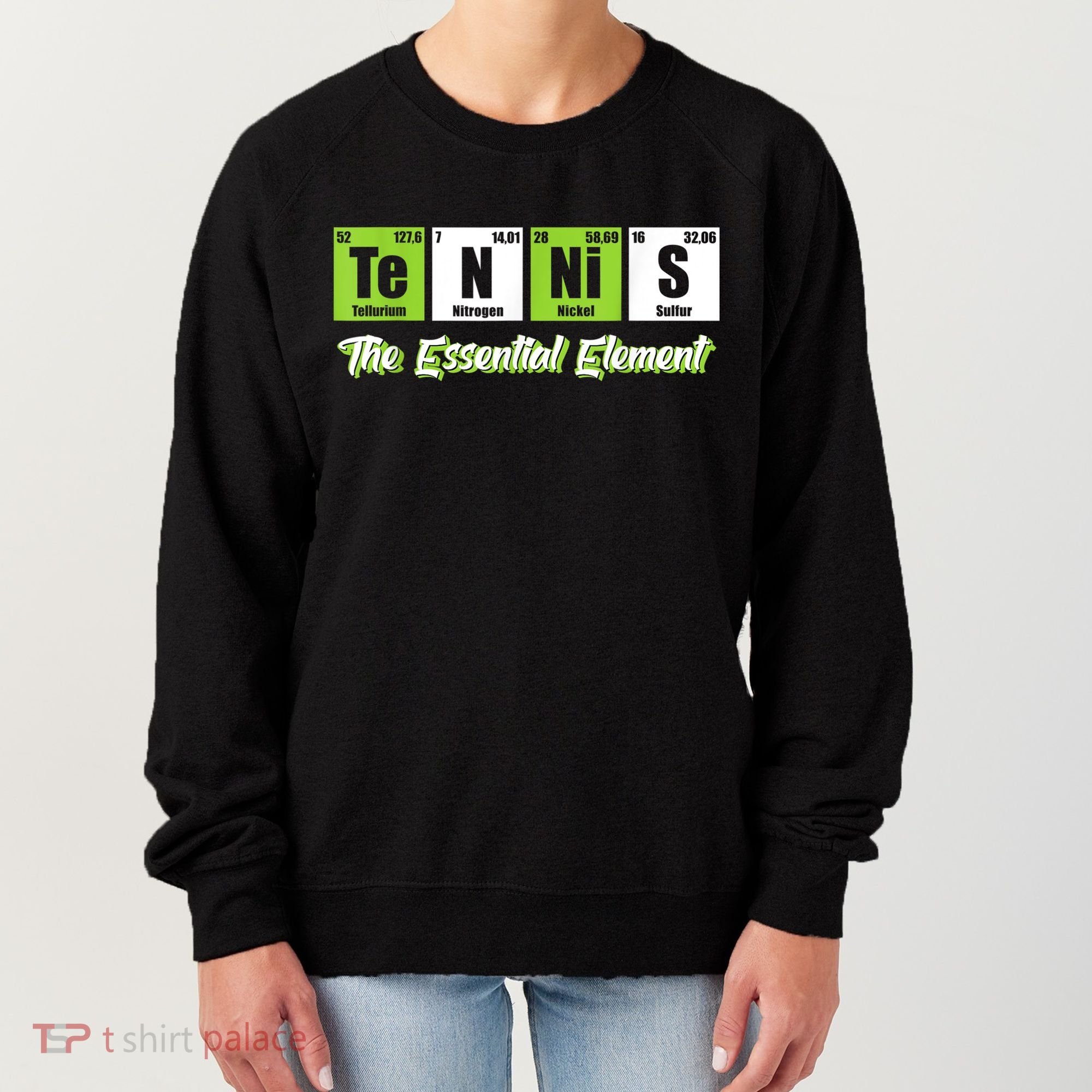 The Essential Element Funny Love Tennis Sience Women's Sweatshirt