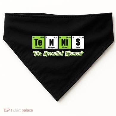 The Essential Element Funny Love Tennis Sience USA-Made Doggie Bandana