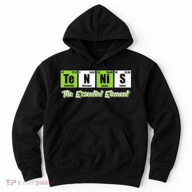 The Essential Element Funny Love Tennis Sience Hoodie