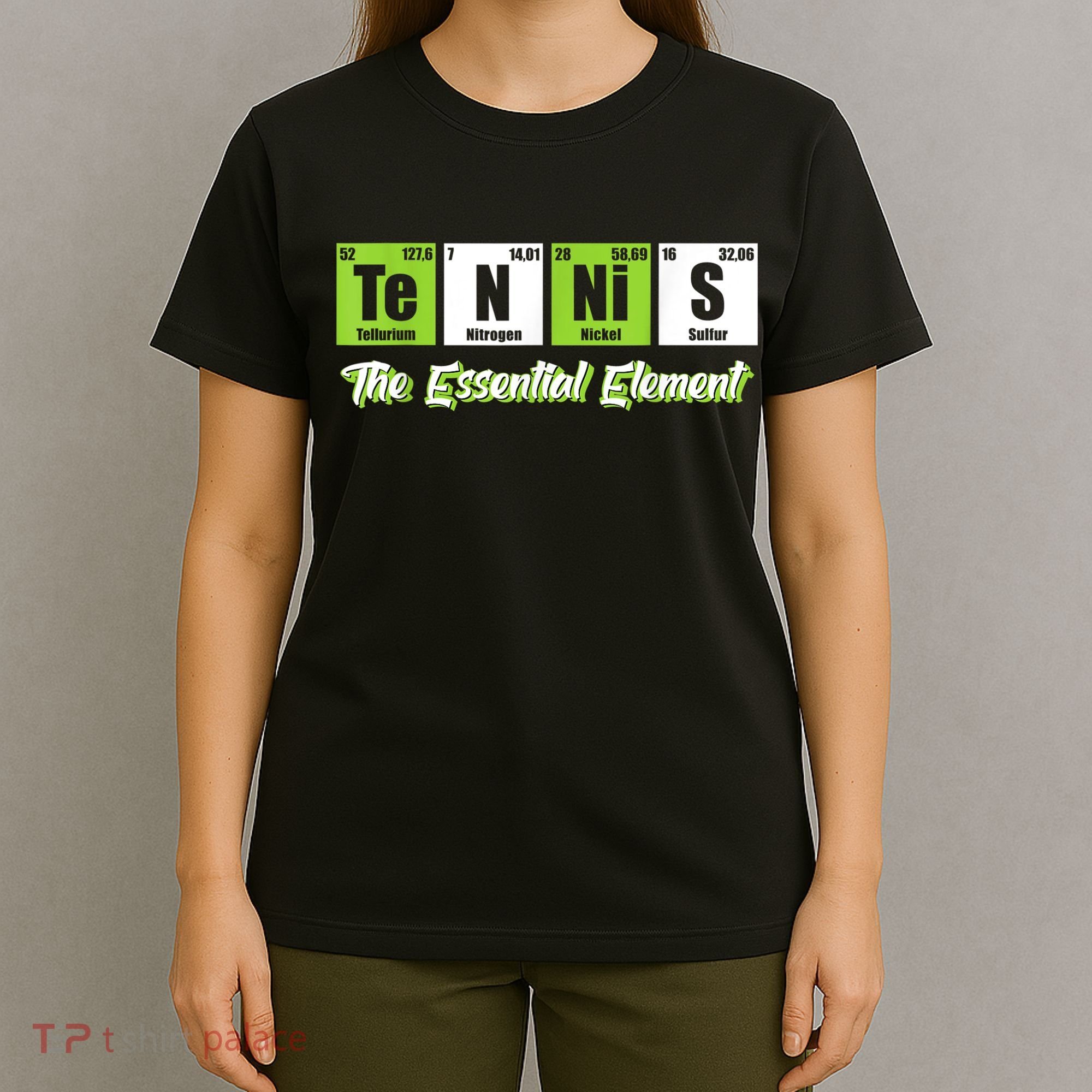 The Essential Element Funny Love Tennis Sience T-Shirt