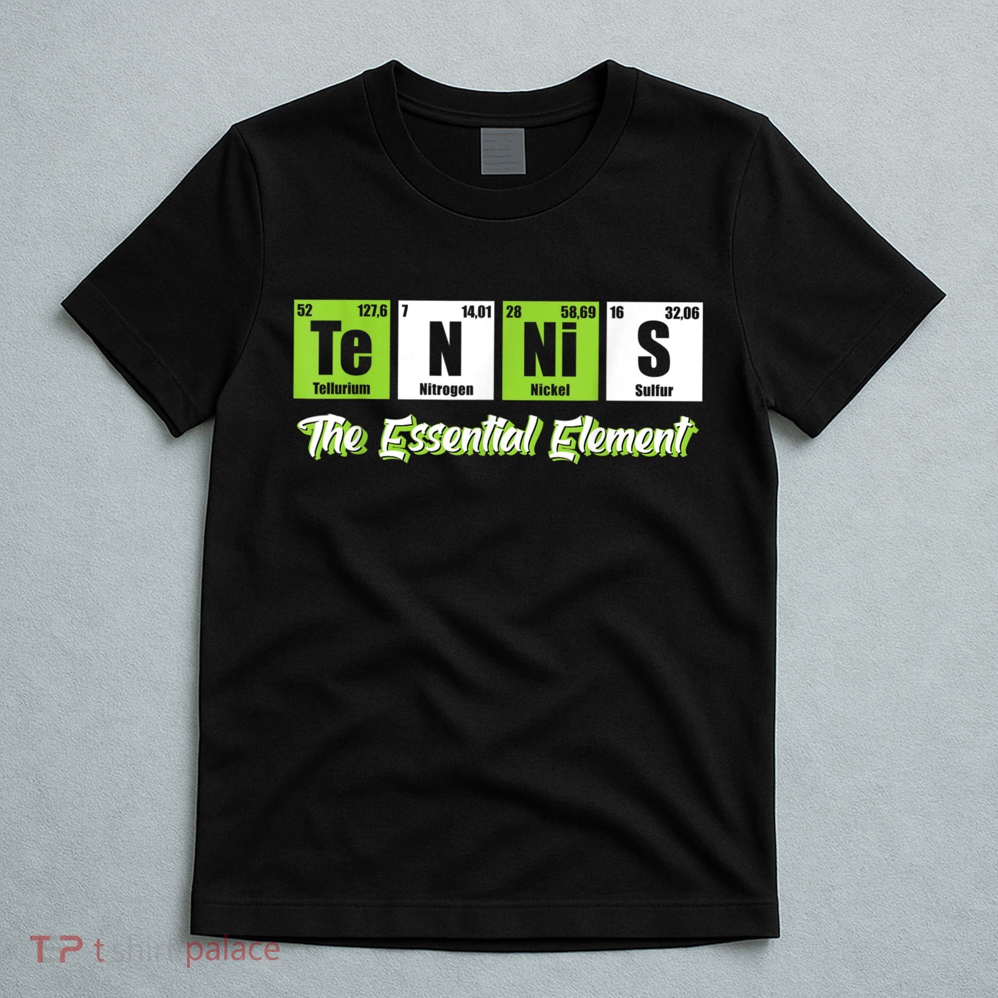 The Essential Element Funny Love Tennis Sience T-Shirt