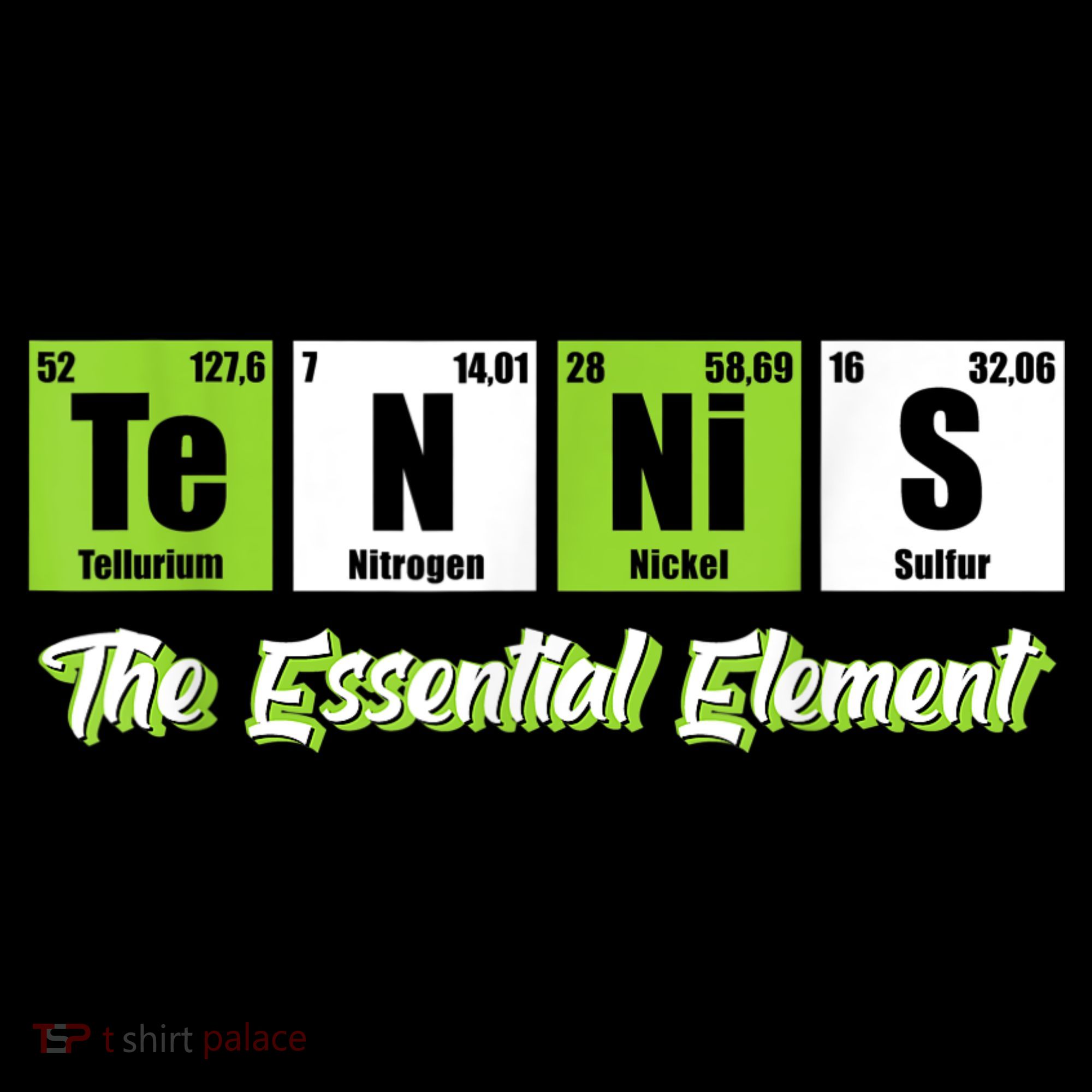 The Essential Element Funny Love Tennis Sience Women's Hoodie