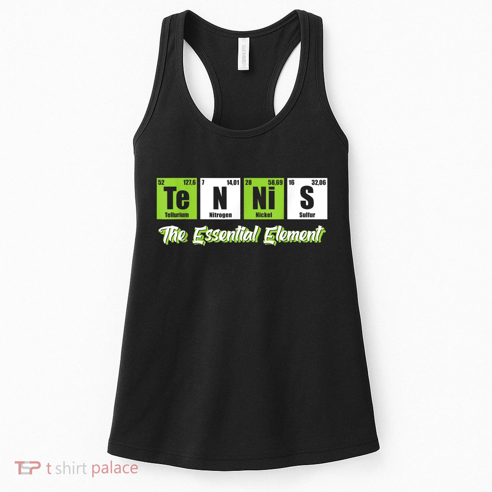 The Essential Element Funny Love Tennis Sience Women's Tank Top