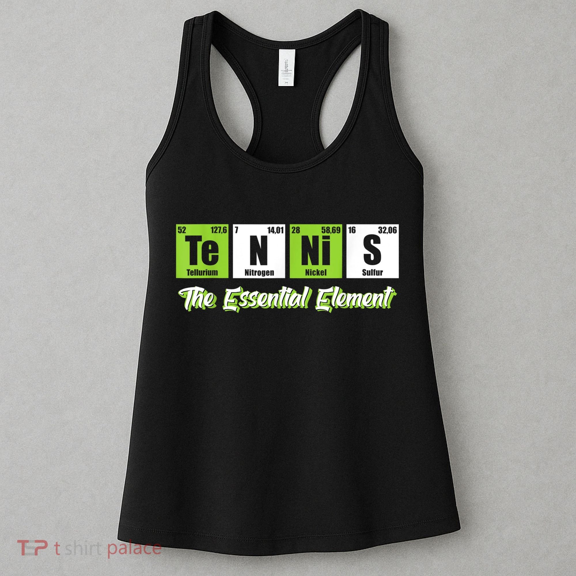 The Essential Element Funny Love Tennis Sience Women's Tank Top