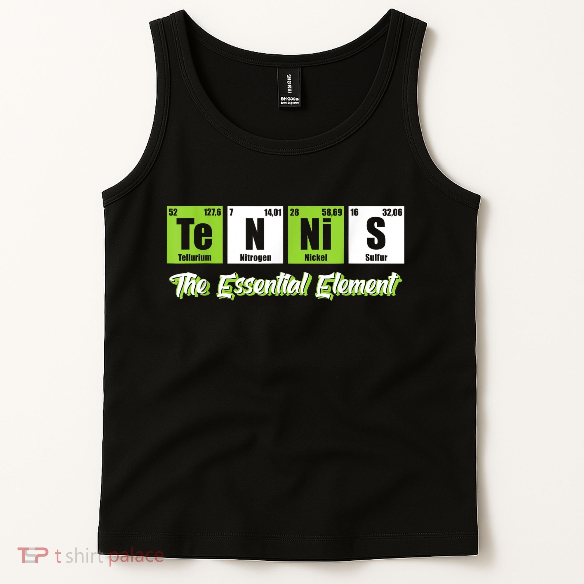 The Essential Element Funny Love Tennis Sience Tank Top