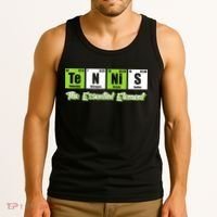The Essential Element Funny Love Tennis Sience Tank Top thumb 3