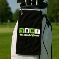 The Essential Element Funny Love Tennis Sience Golf Towel thumb 2