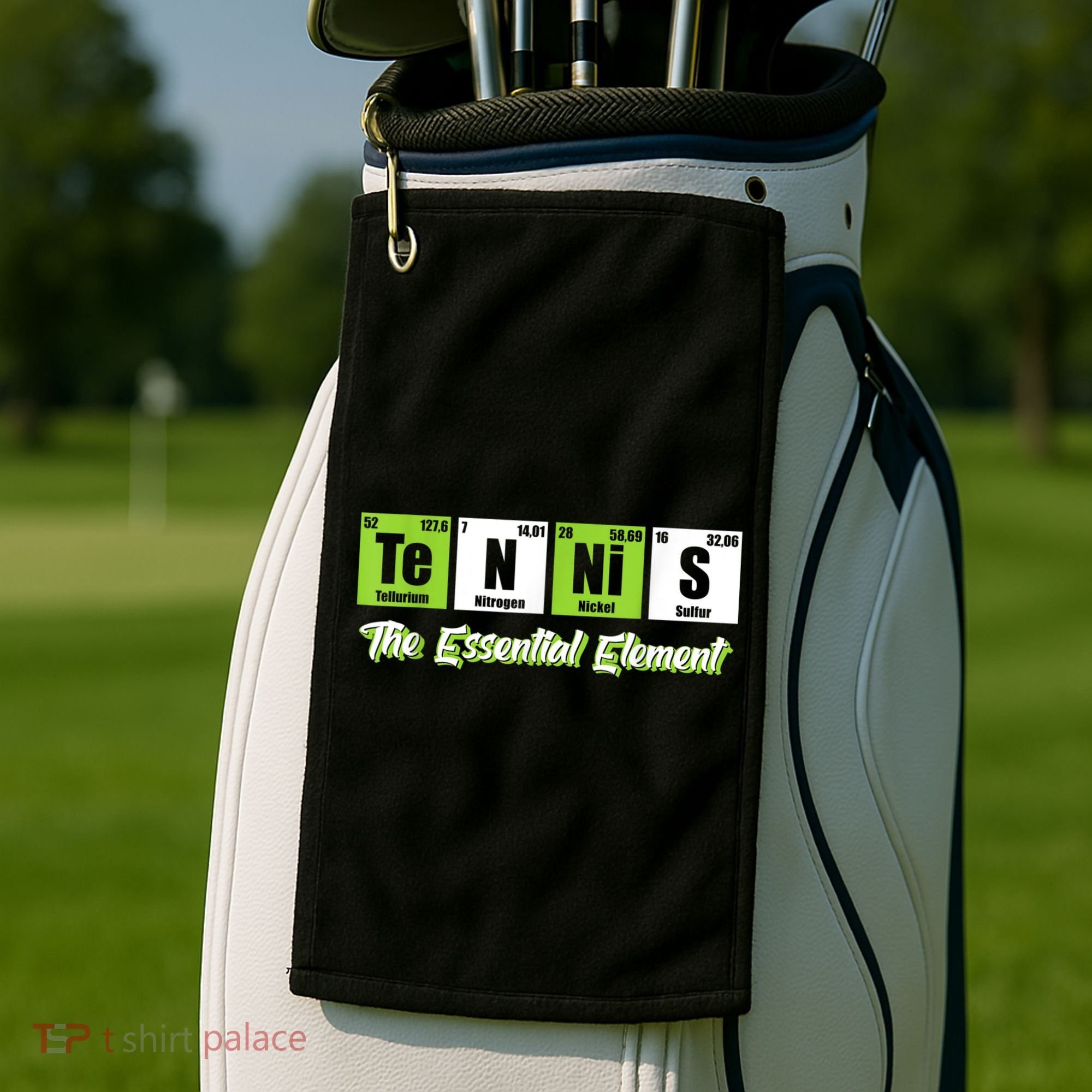 The Essential Element Funny Love Tennis Sience Golf Towel