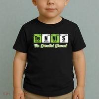 The Essential Element Funny Love Tennis Sience Toddler T-Shirt thumb 2