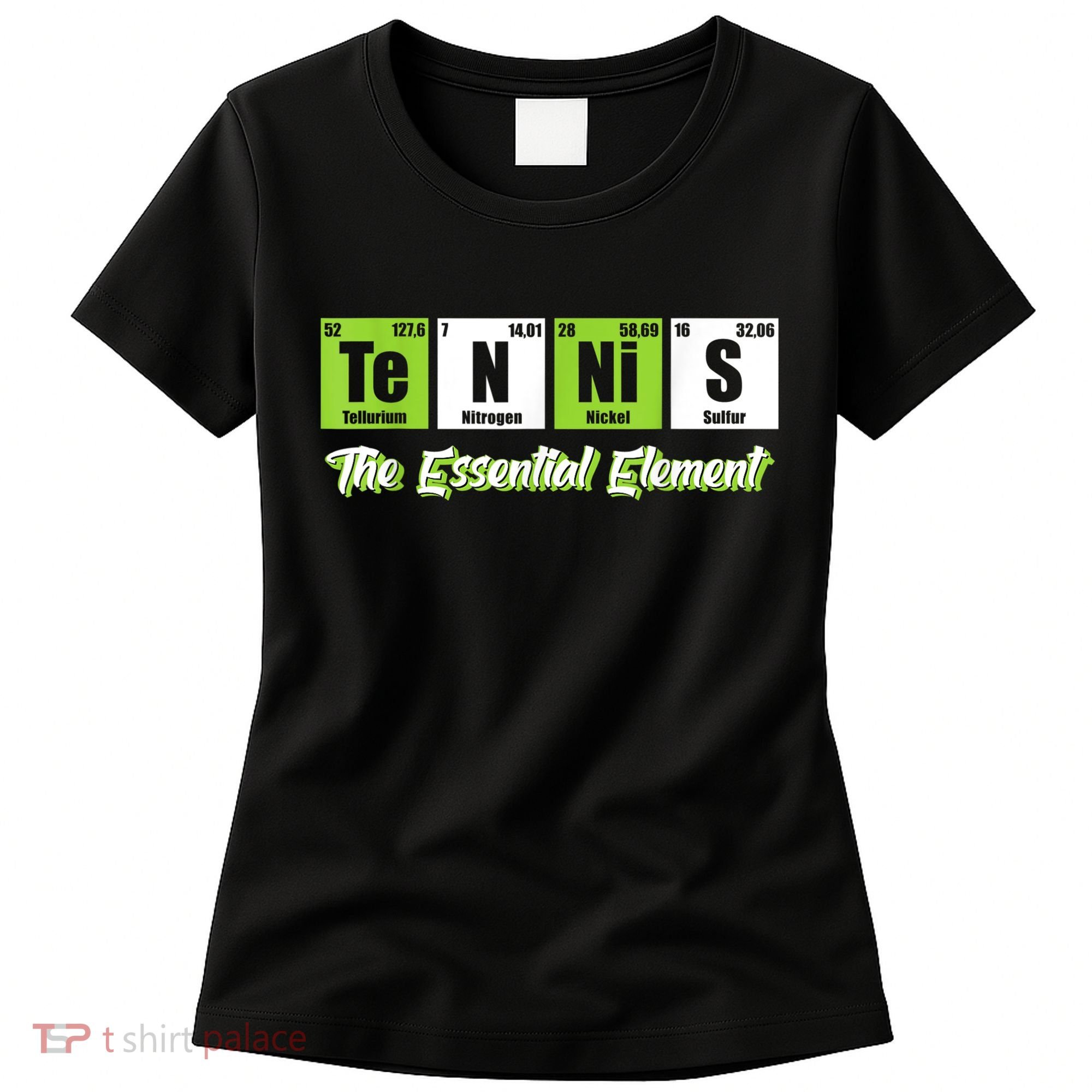 The Essential Element Funny Love Tennis Sience Women's T-Shirt
