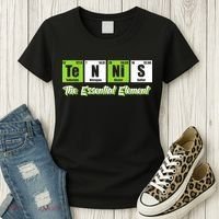 The Essential Element Funny Love Tennis Sience Women's T-Shirt thumb 3