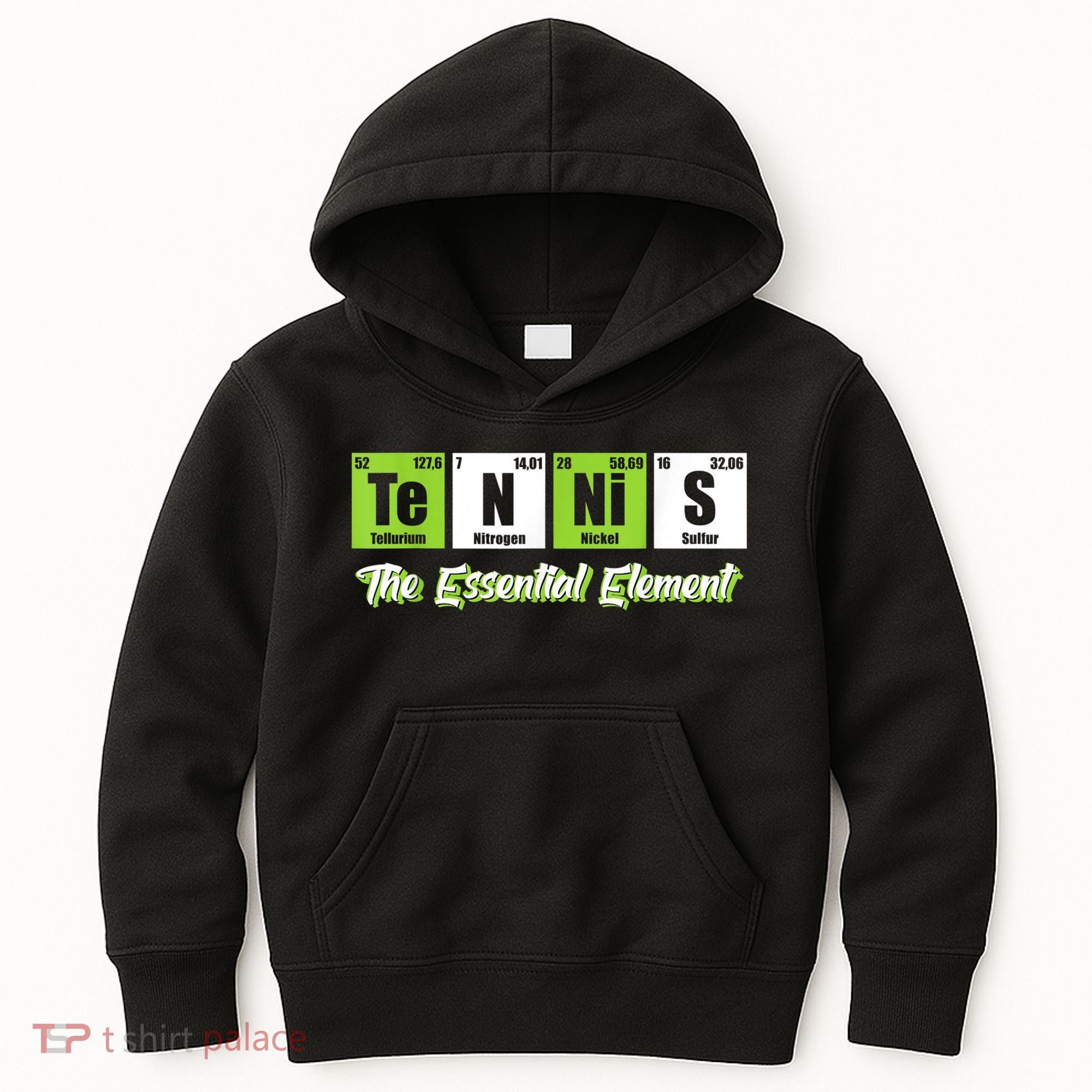The Essential Element Funny Love Tennis Sience Kids Hoodie