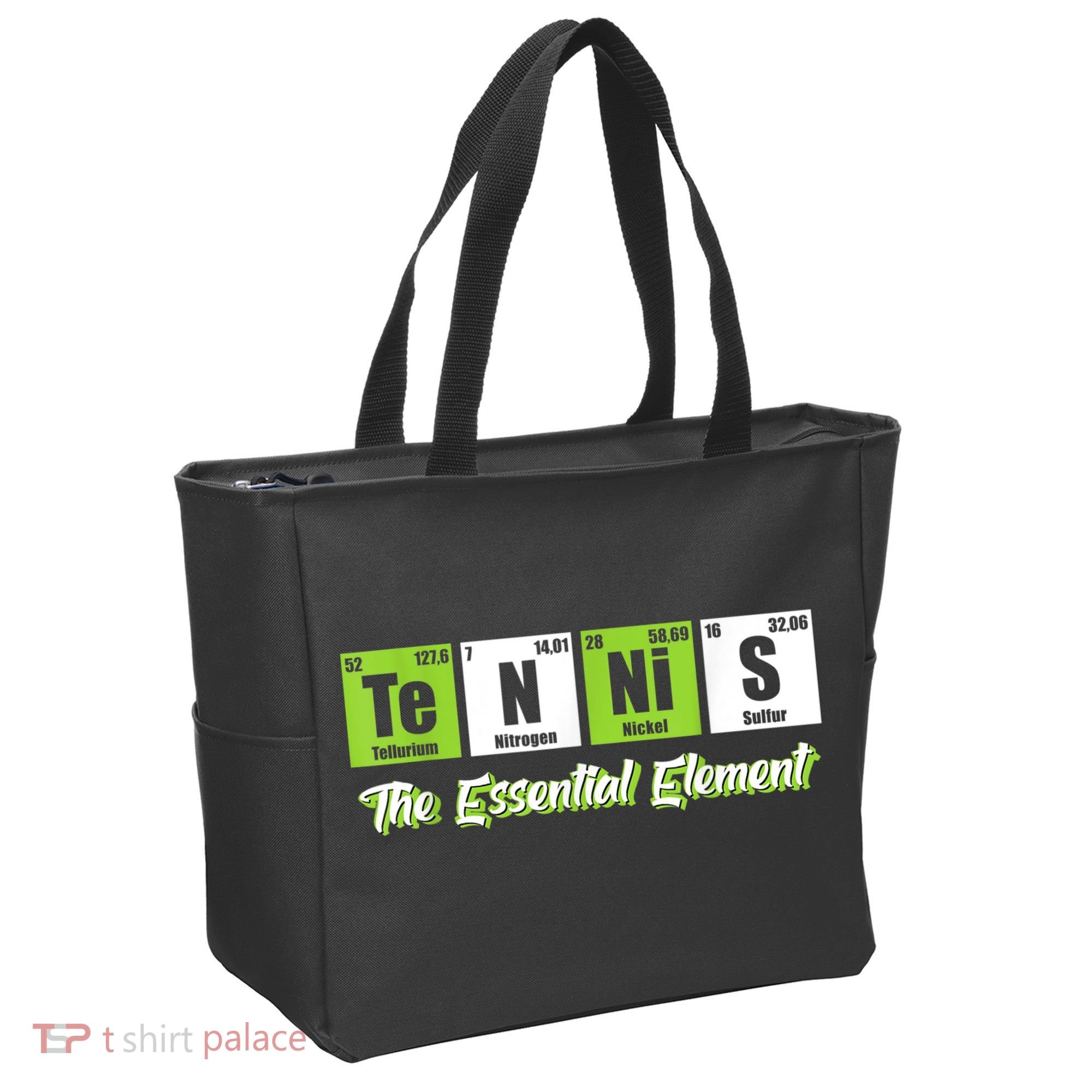 The Essential Element Funny Love Tennis Sience Tote Bag