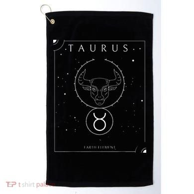 Taurus Earth Element Zodiac Golf Towel