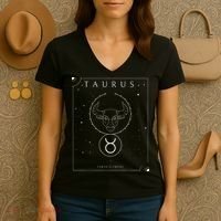 Taurus Earth Element Zodiac Women's V-Neck T-Shirt thumb 3