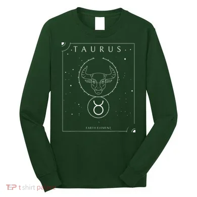 Taurus Earth Element Zodiac Long Sleeve Shirt