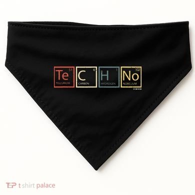 Techno Elements Festival Dark Techno Rave USA-Made Doggie Bandana
