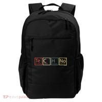 Techno Elements Festival Dark Techno Rave Backpack thumb 0