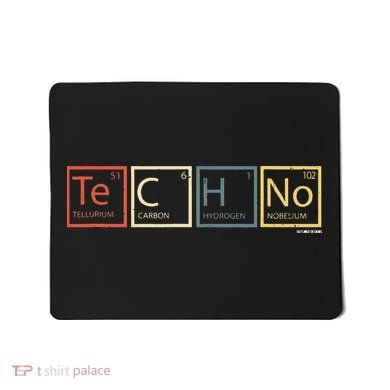 Techno Elements Festival Dark Techno Rave Mousepad