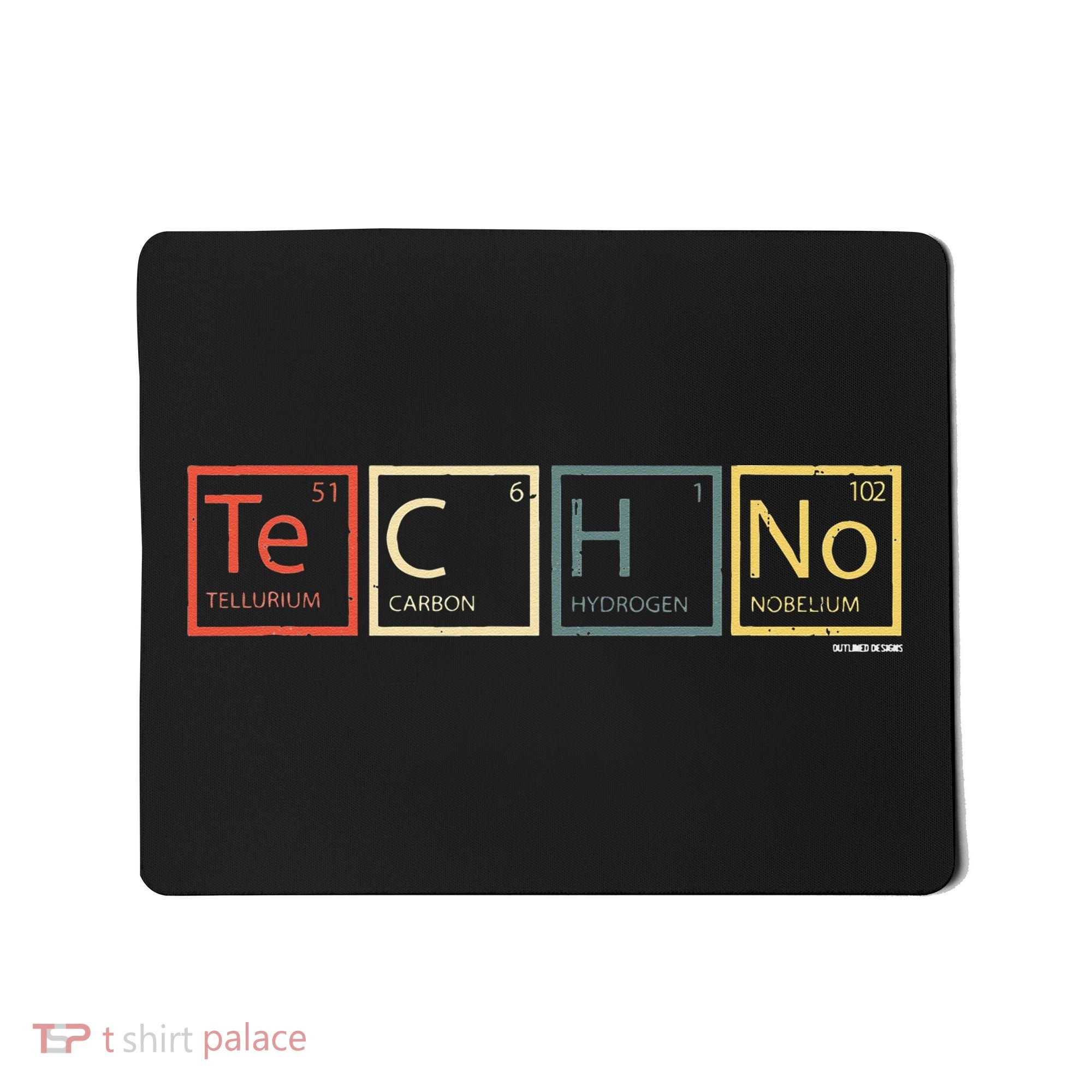 Techno Elements Festival Dark Techno Rave Mousepad