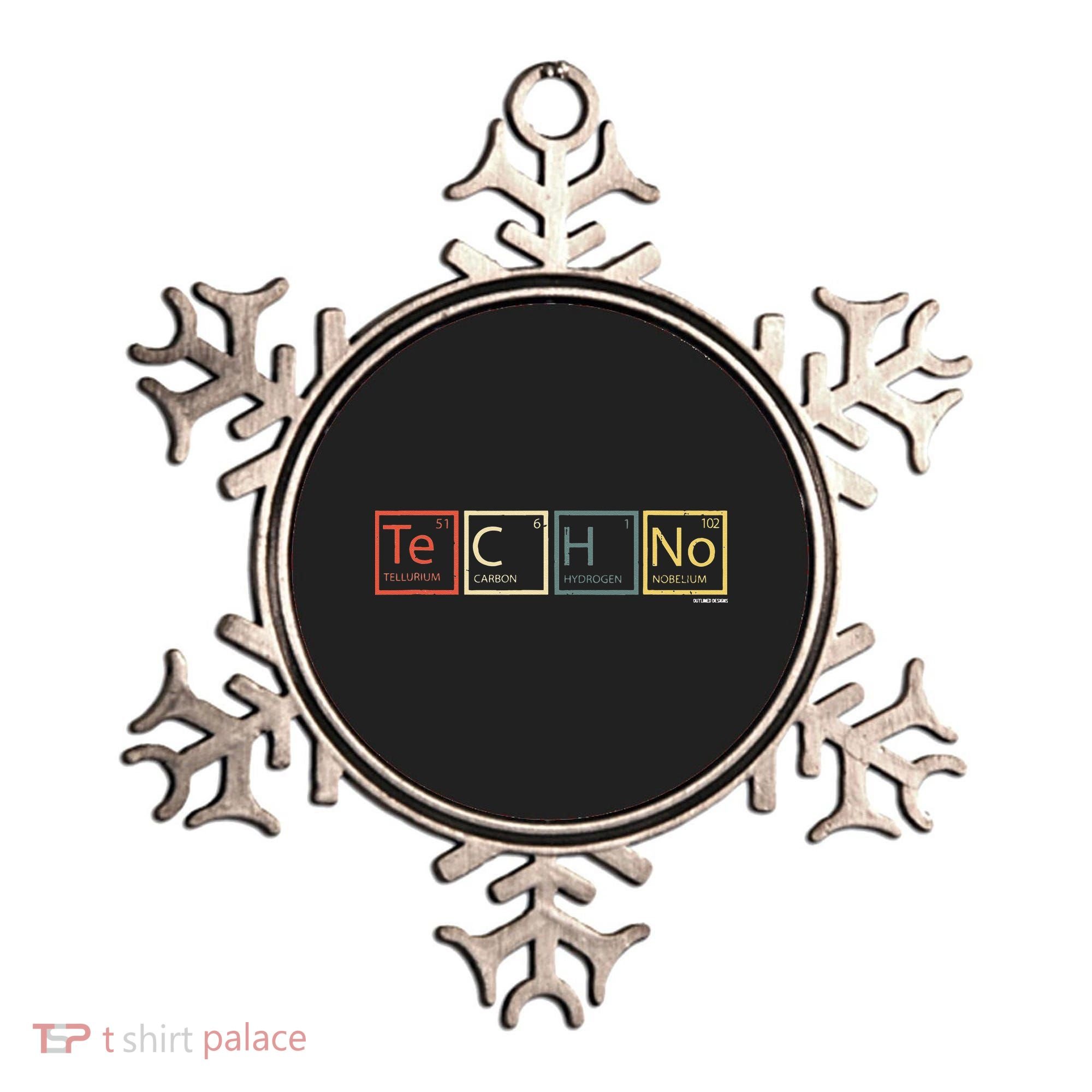 Techno Elements Festival Dark Techno Rave Ornament