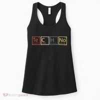 Techno Elements Festival Dark Techno Rave Women's Tank Top thumb 0