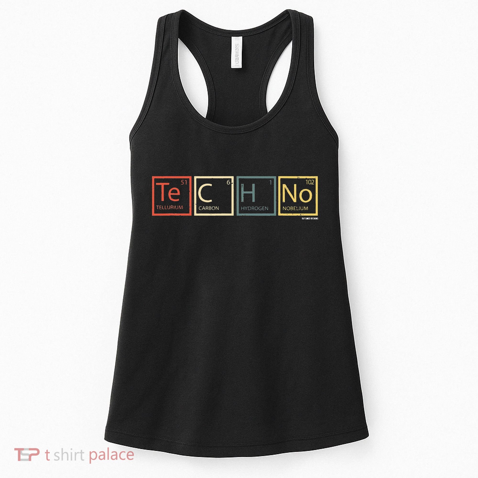 Techno Elements Festival Dark Techno Rave Women's Tank Top