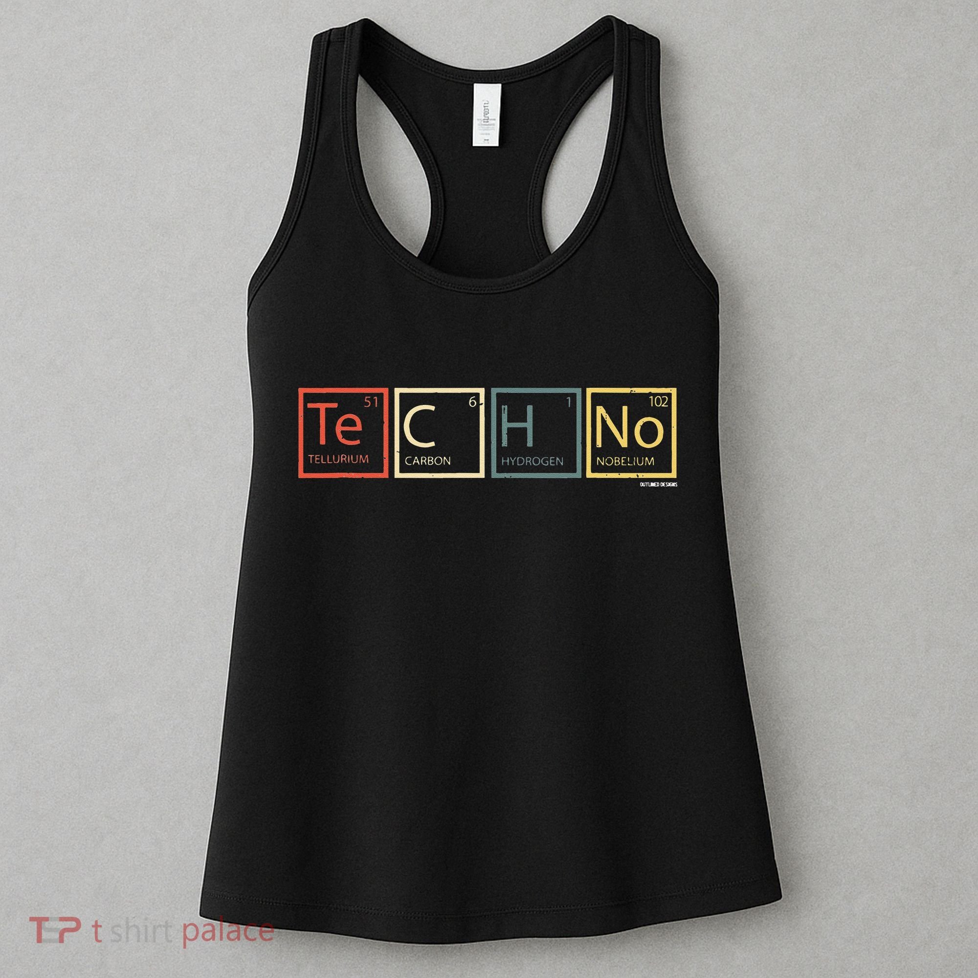 Techno Elements Festival Dark Techno Rave Women's Tank Top