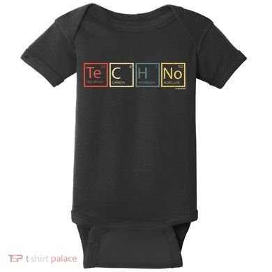 Techno Elements Festival Dark Techno Rave Baby Bodysuit