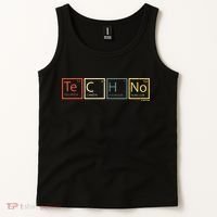 Techno Elements Festival Dark Techno Rave Tank Top thumb 2