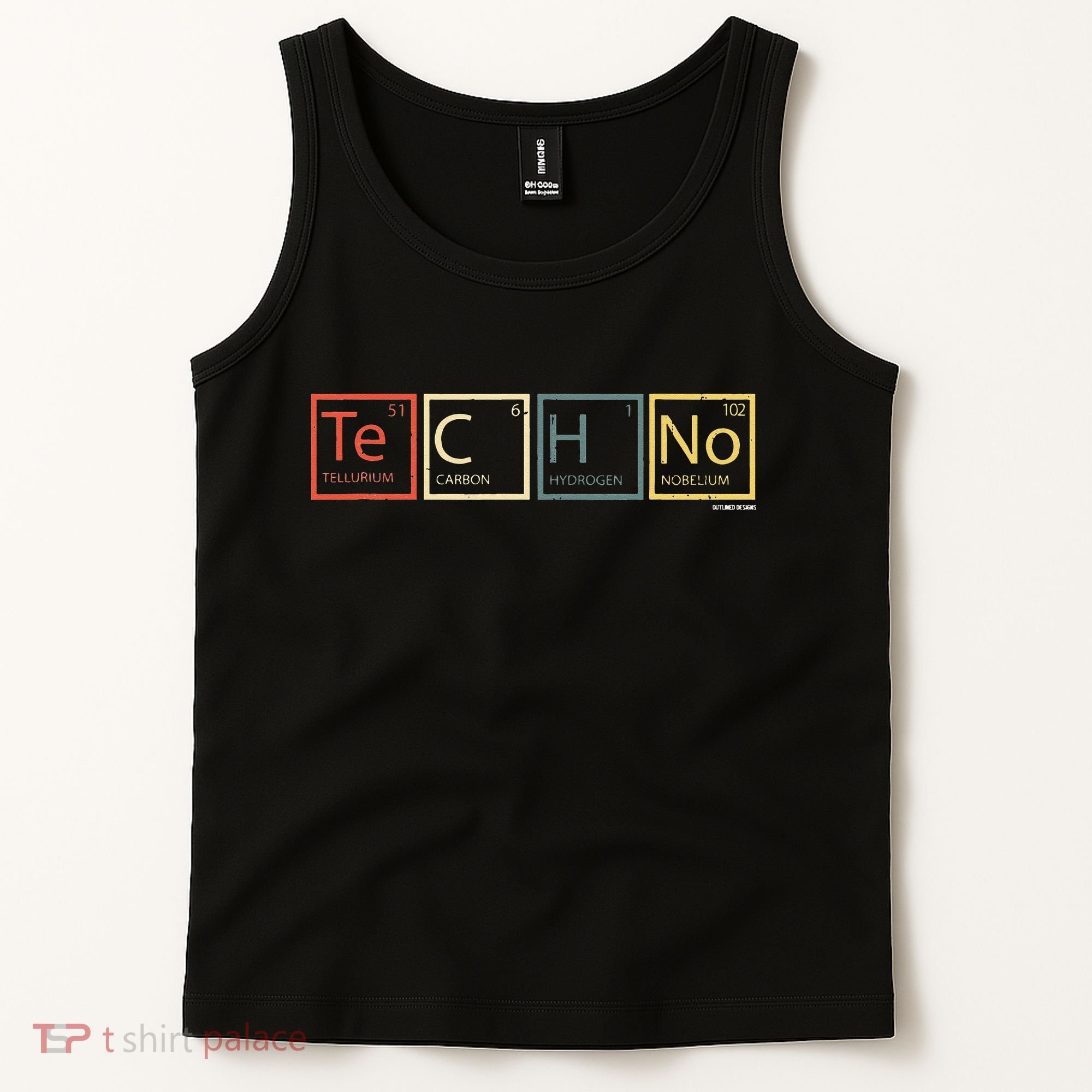 Techno Elements Festival Dark Techno Rave Tank Top