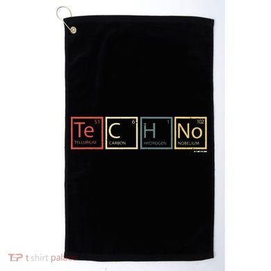 Techno Elements Festival Dark Techno Rave Golf Towel