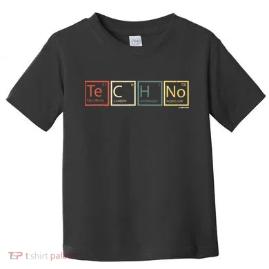 Techno Elements Festival Dark Techno Rave Toddler T-Shirt