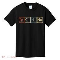 Techno Elements Festival Dark Techno Rave Kids T-Shirt thumb 0