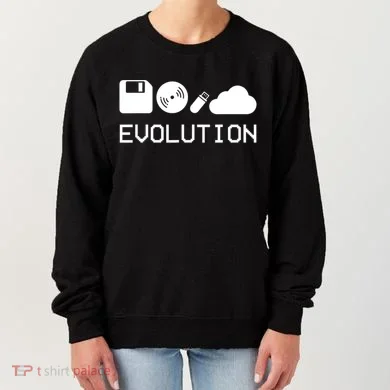 Technology Evolution Floppy Disk To The Cloud Women's Sweatshirt