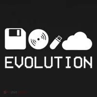 Technology Evolution Floppy Disk To The Cloud Doggie Tank thumb 4