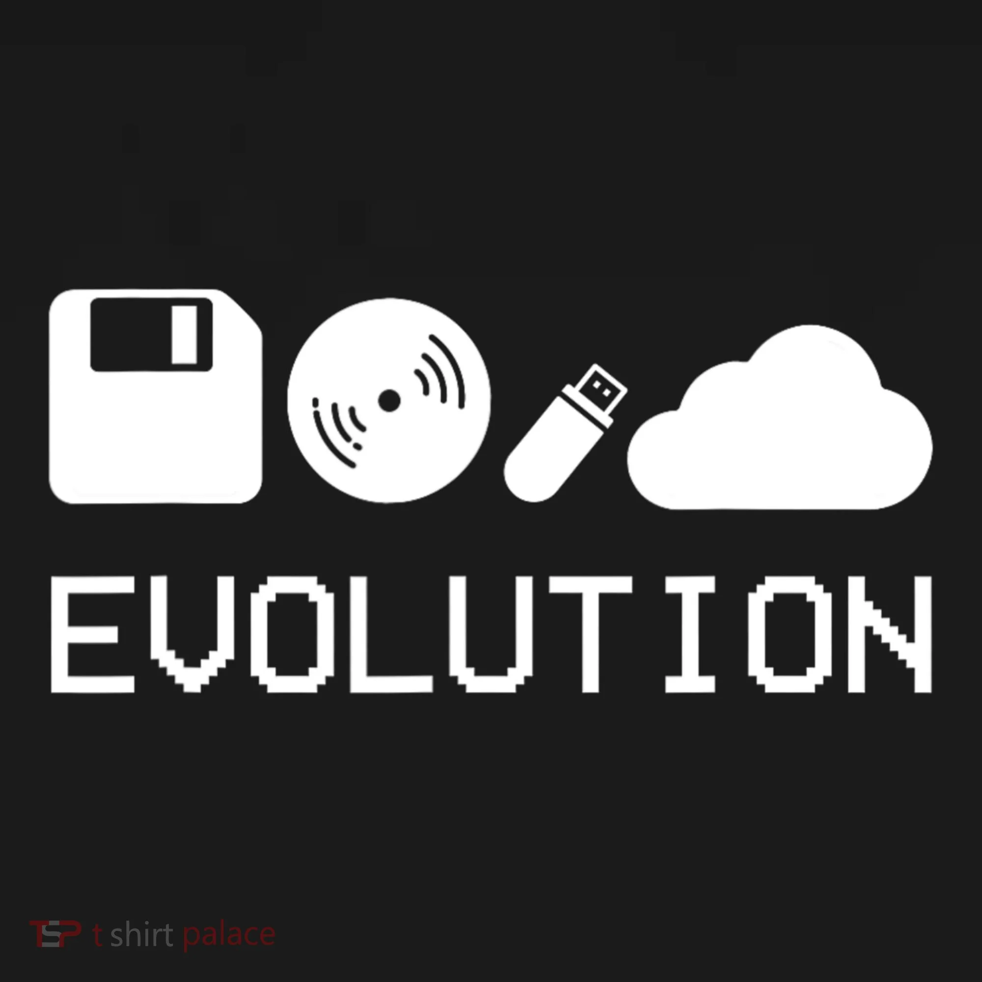 Technology Evolution Floppy Disk To The Cloud Doggie Tank