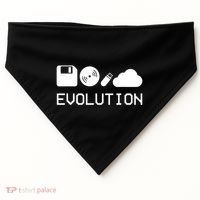 Technology Evolution Floppy Disk To The Cloud USA-Made Doggie Bandana thumb 0