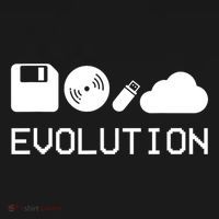 Technology Evolution Floppy Disk To The Cloud Hoodie thumb 2