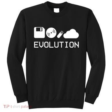 Technology Evolution Floppy Disk To The Cloud Sweatshirt