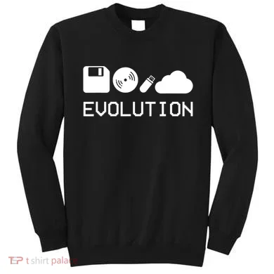 Technology Evolution Floppy Disk To The Cloud Sweatshirt