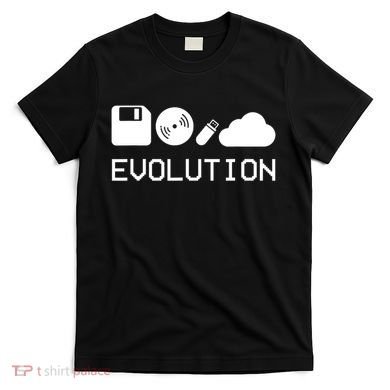 Technology Evolution Floppy Disk To The Cloud T-Shirt