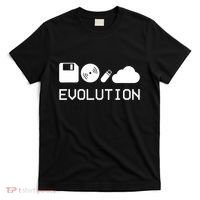 Technology Evolution Floppy Disk To The Cloud T-Shirt thumb 0